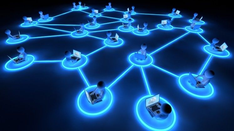 Blockchain development illustration